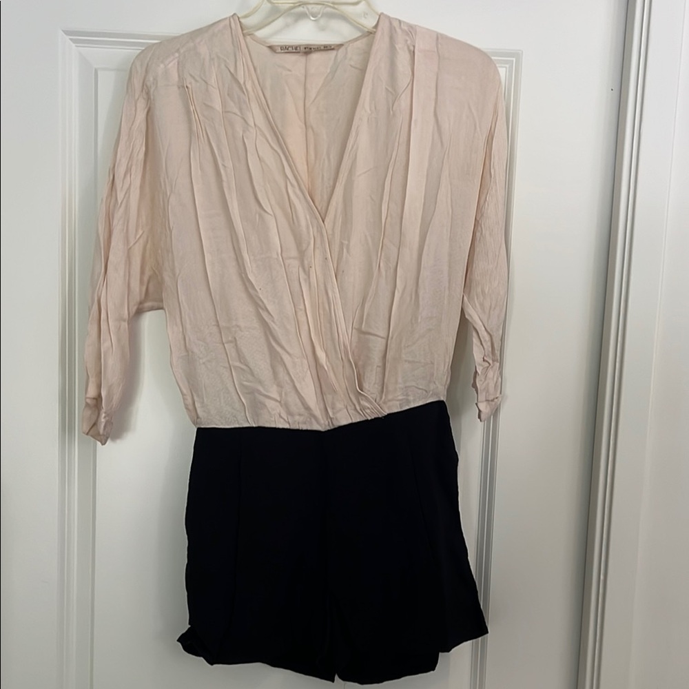 Rachel Roy Chic Two-Tone Romper